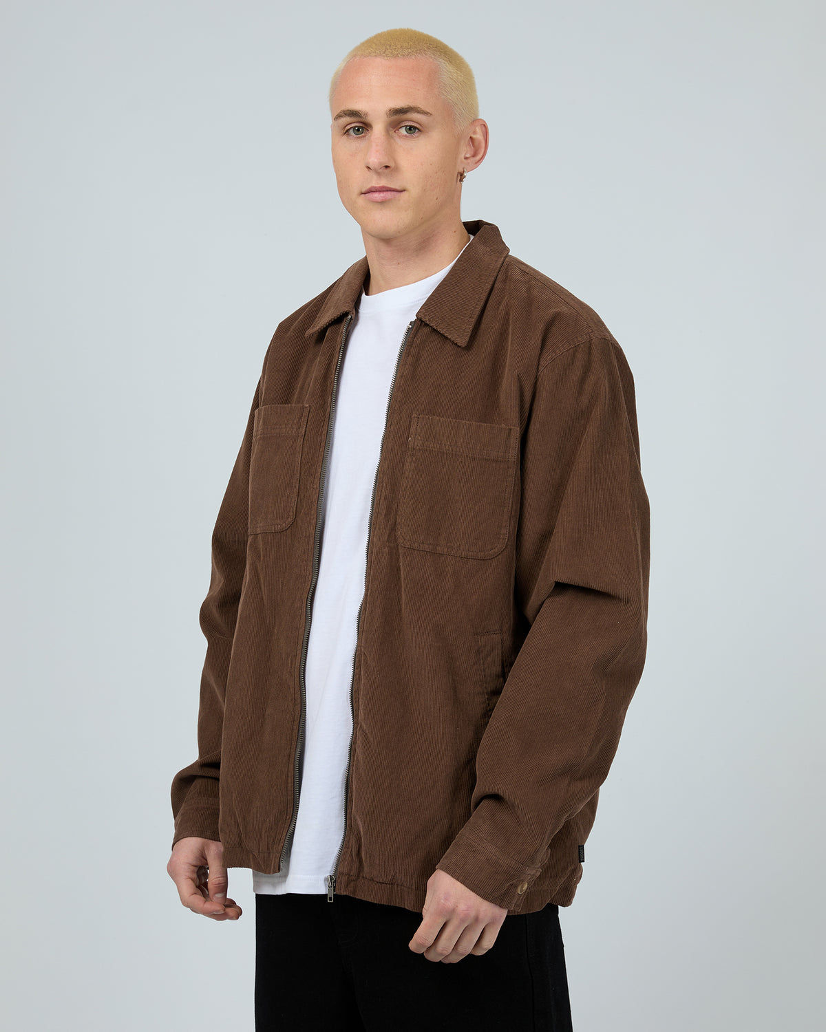 Baby Cord Zip Thru Jacket Chocolate