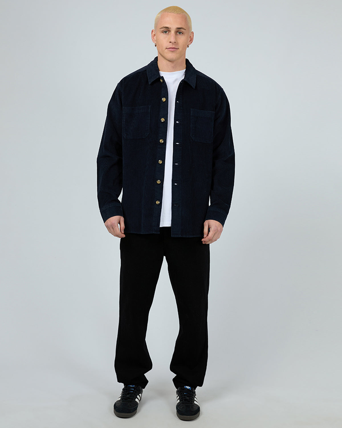 Cord Over Shirt Navy