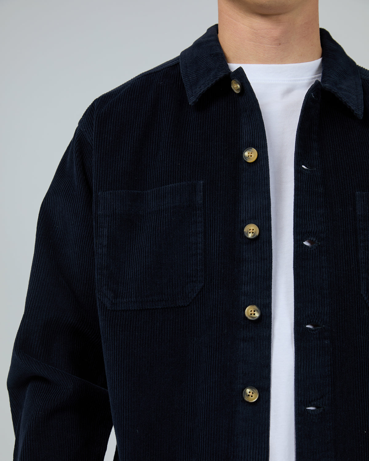 Cord Over Shirt Navy