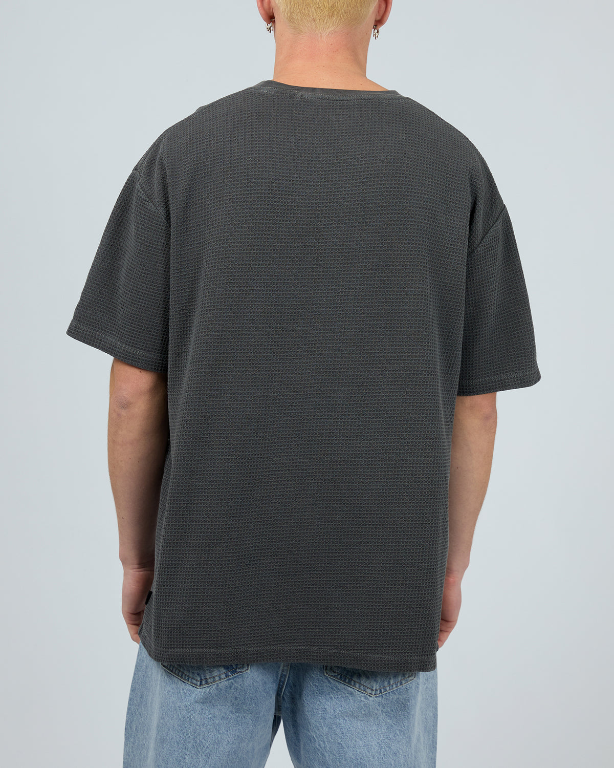 Sessions Waffle Tee Charcoal