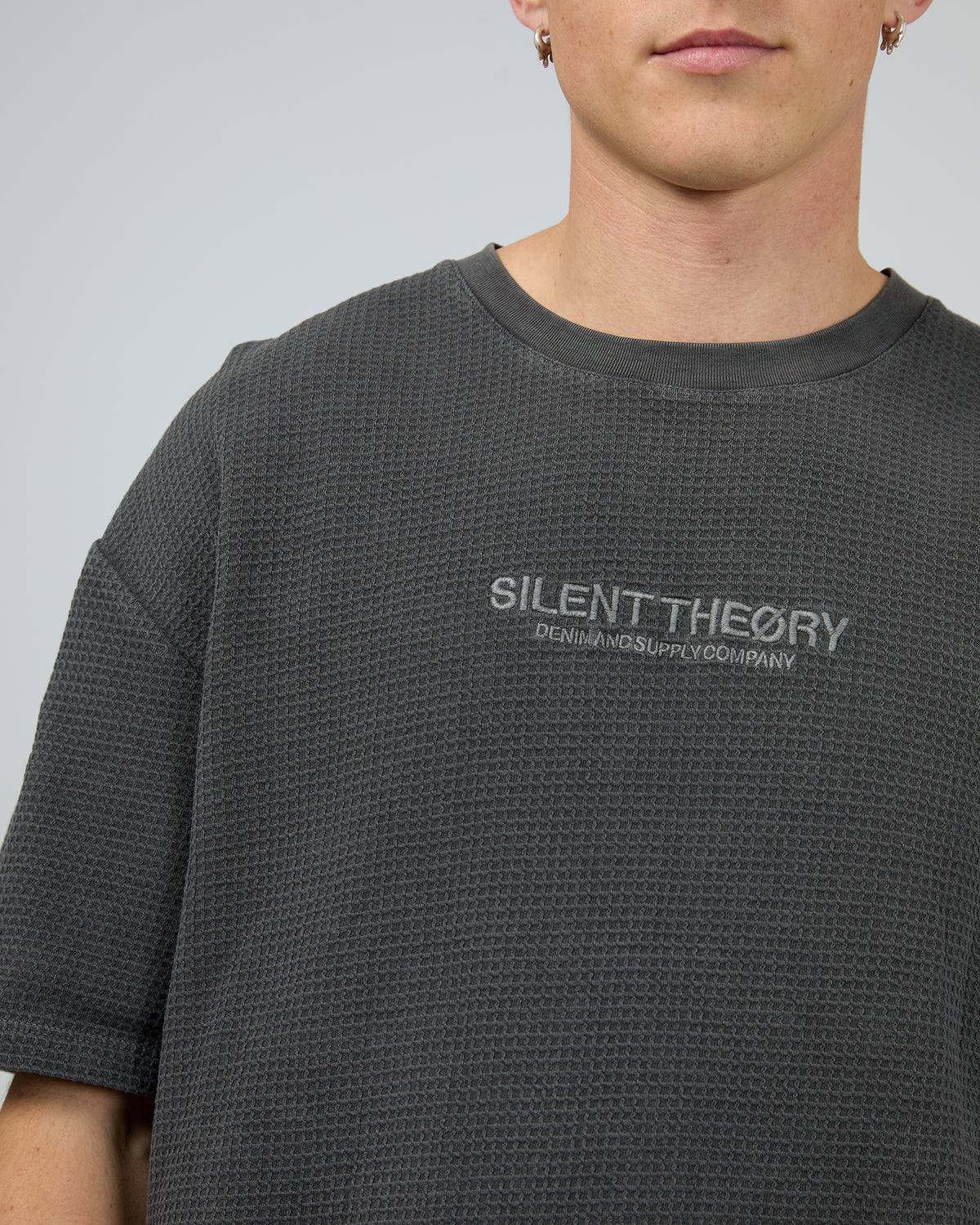 Sessions Waffle Tee Charcoal