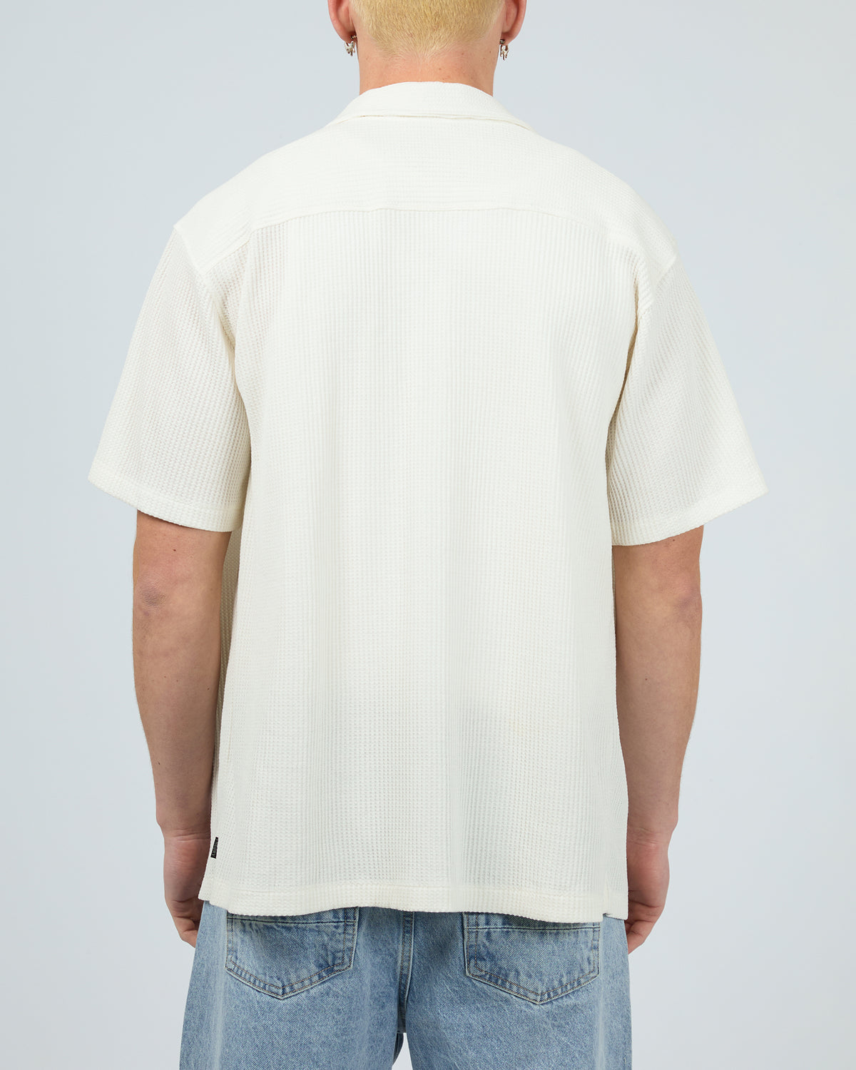 Session Waffle Ss Shirt Natural