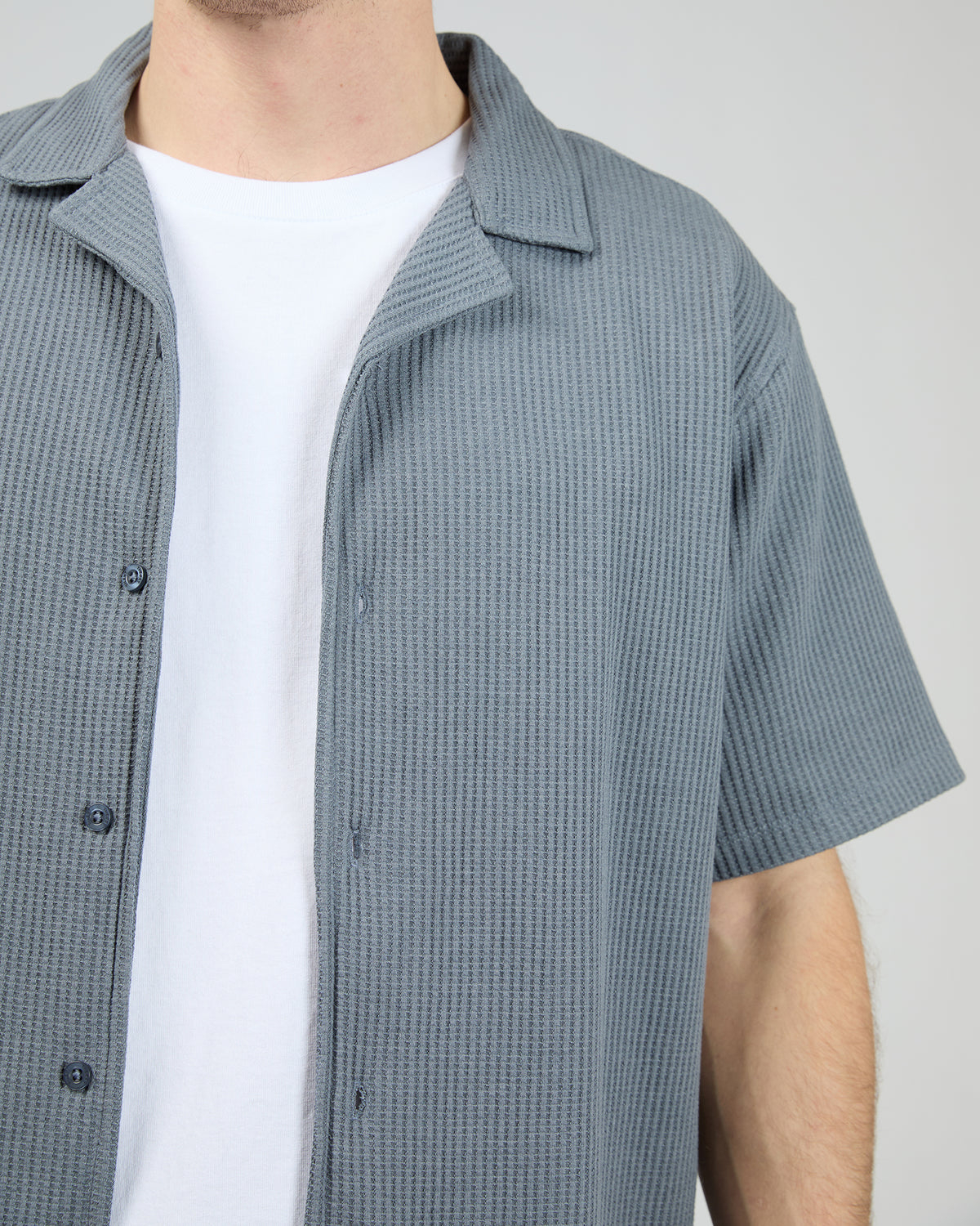 Session Waffle Shirt Steel