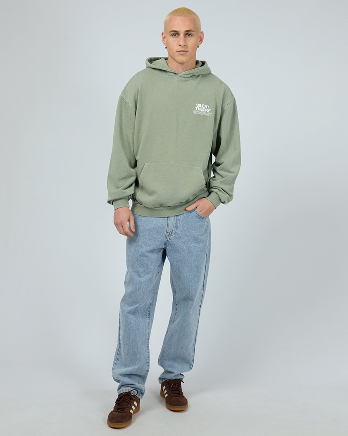 Stacked Hoodie Sage