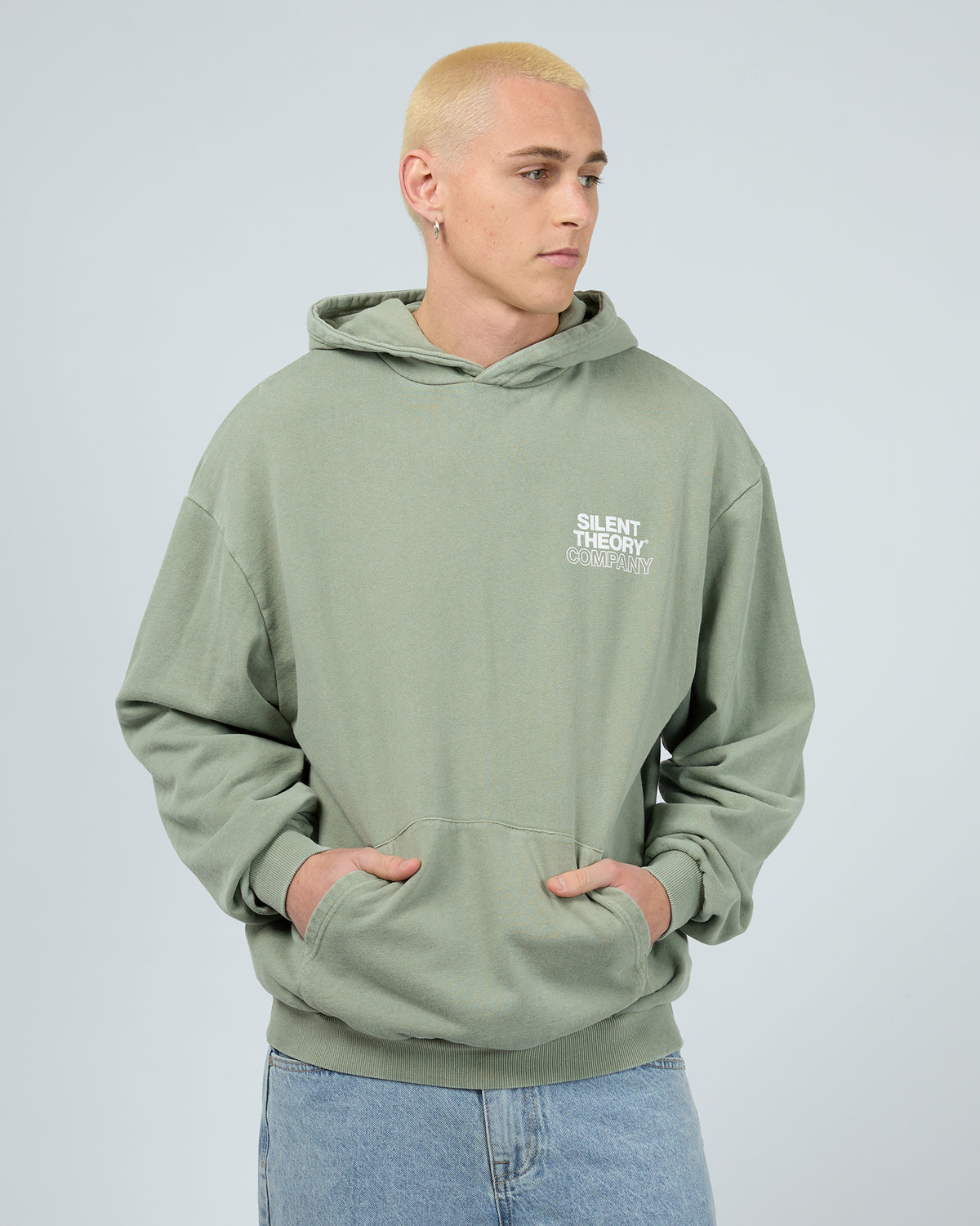 Stacked Hoodie Sage
