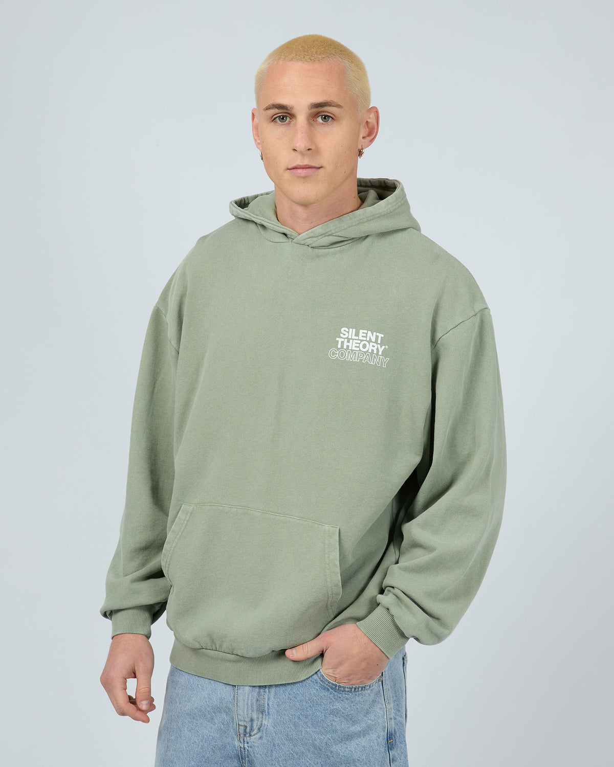 Stacked Hoodie Sage