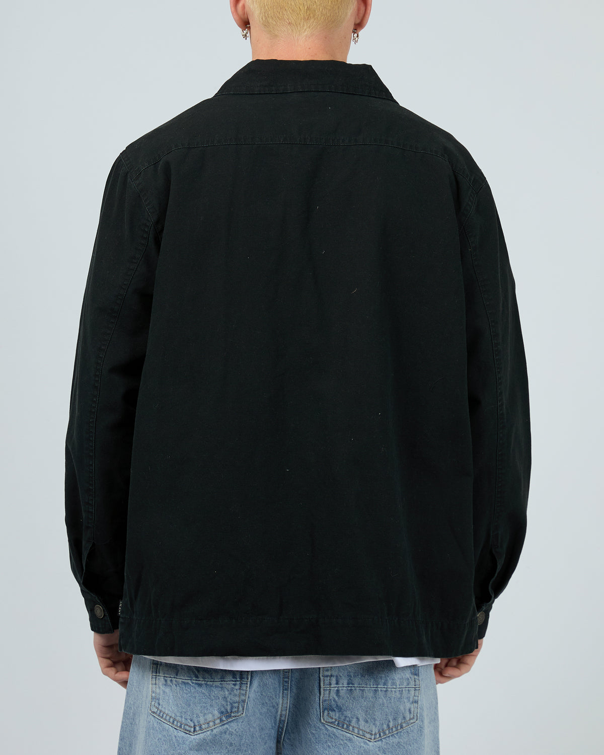 Worker Jacket Washed Black
