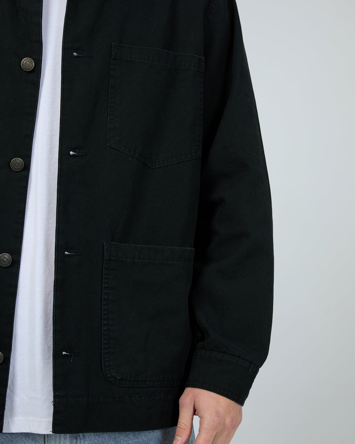 Worker Jacket Washed Black
