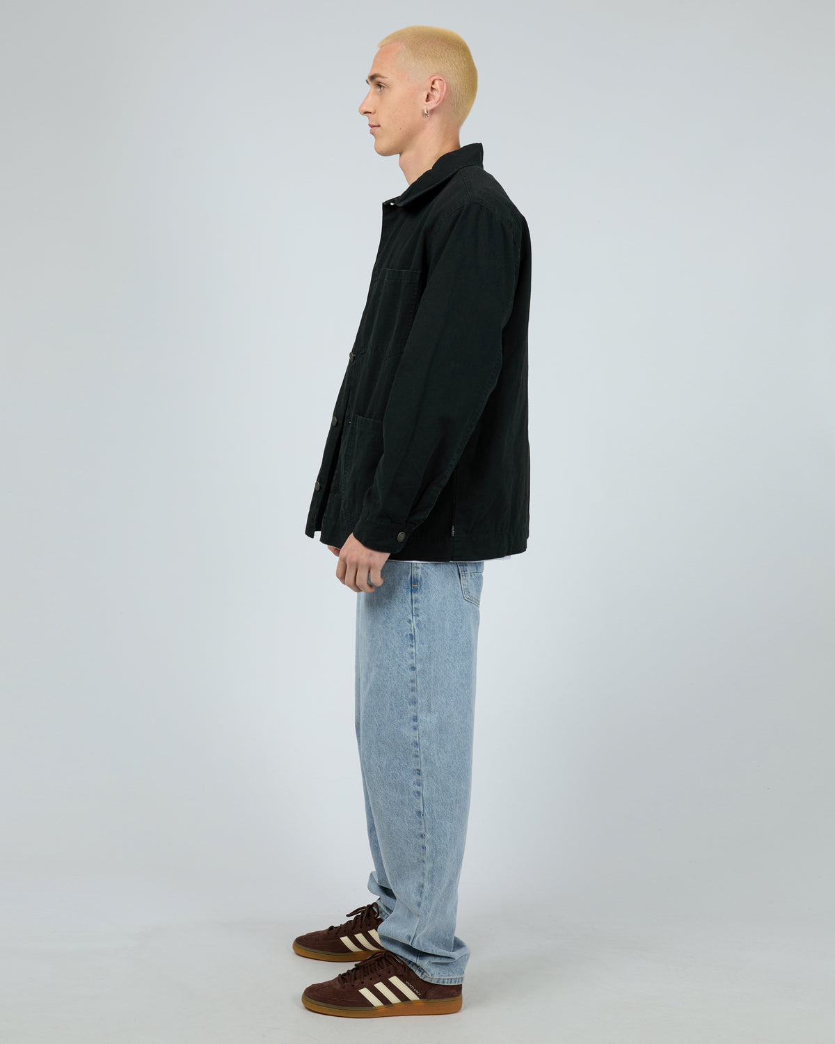Worker Jacket Washed Black