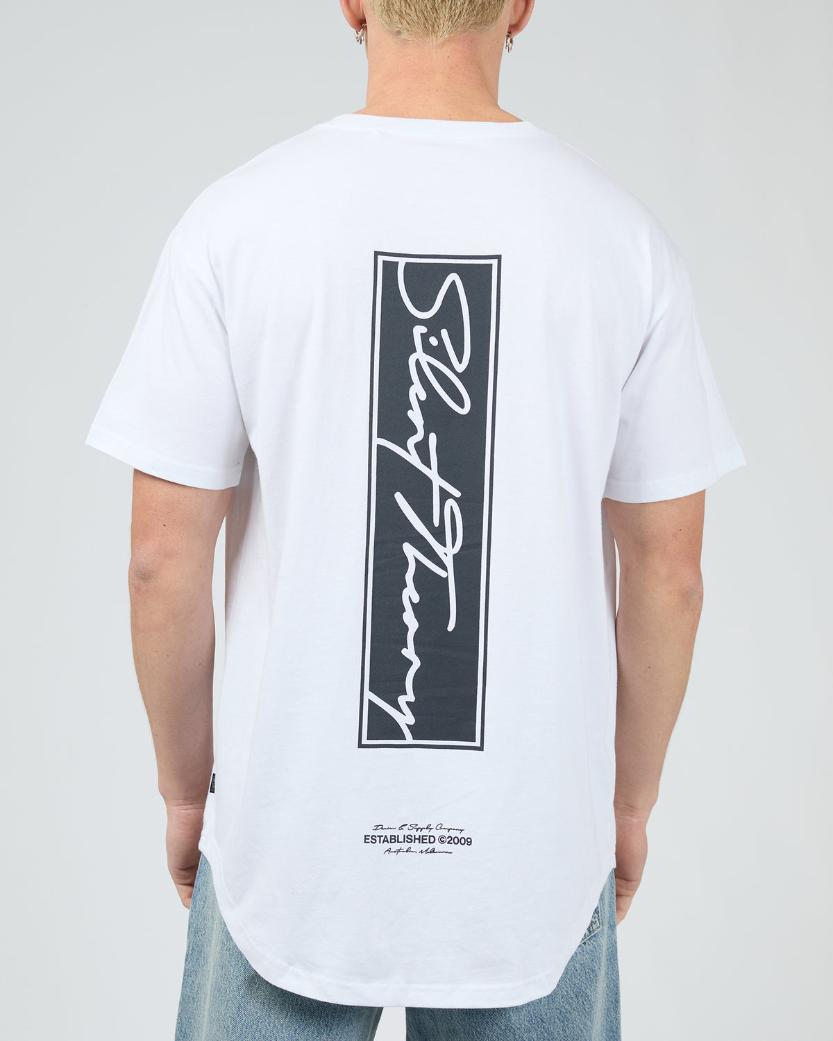 Invest Scoop Tee White