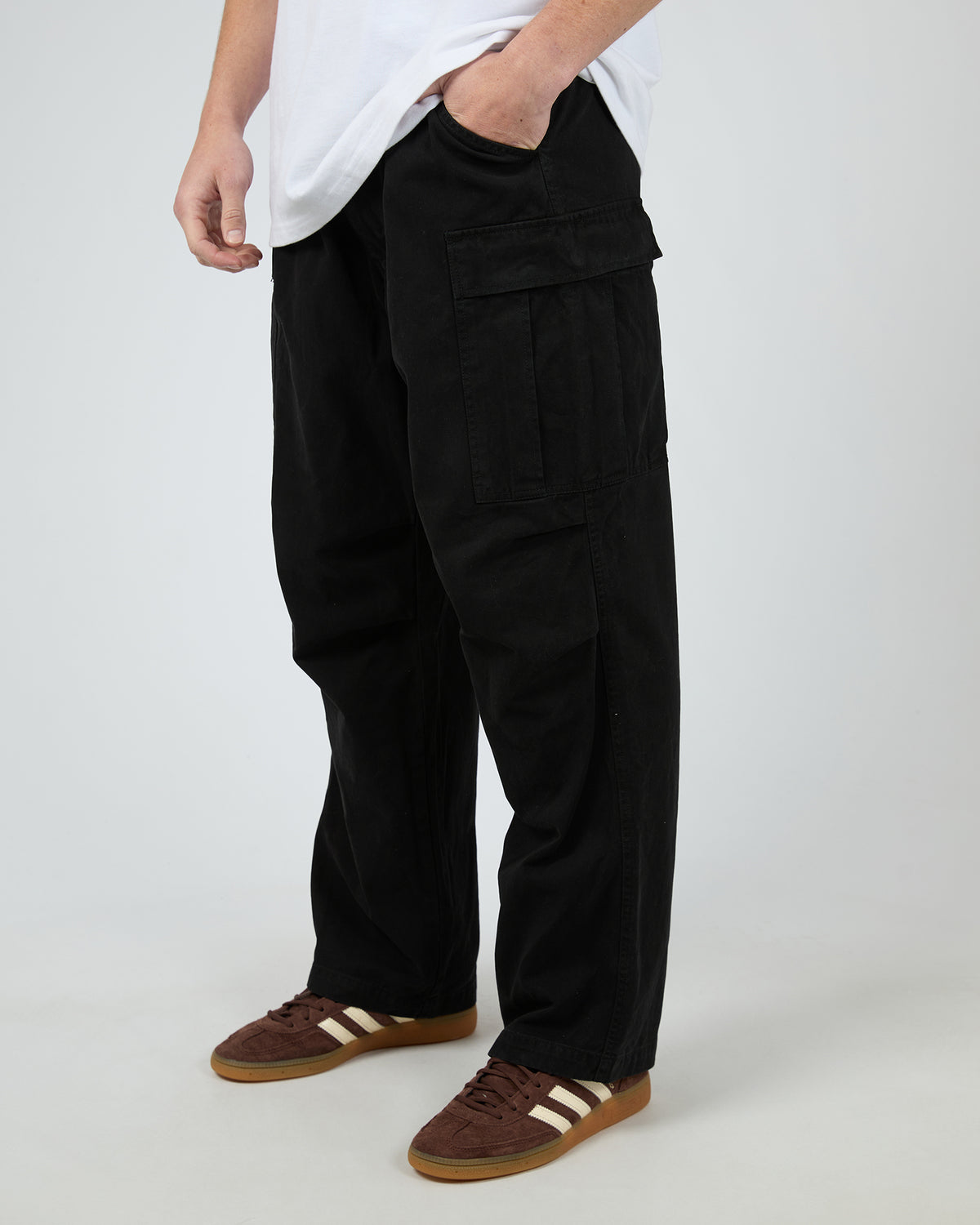 Cargo Pant Washed Black