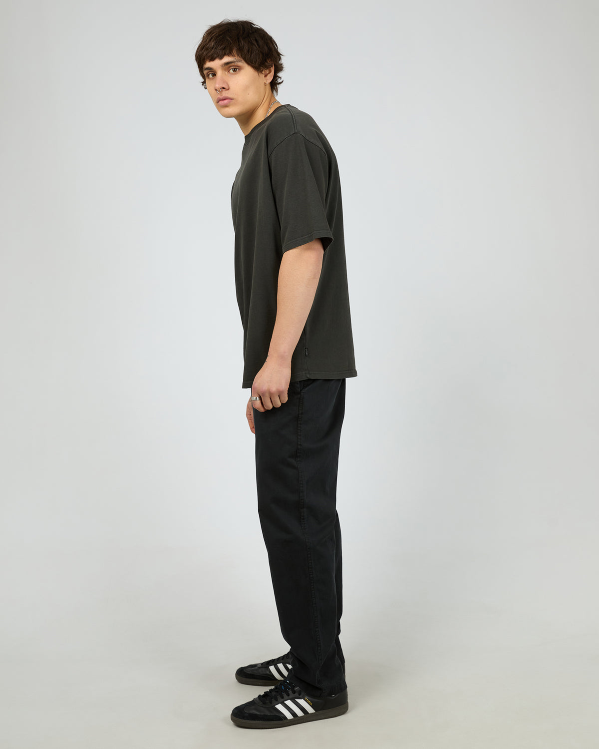 Relaxed Straight Chino Black