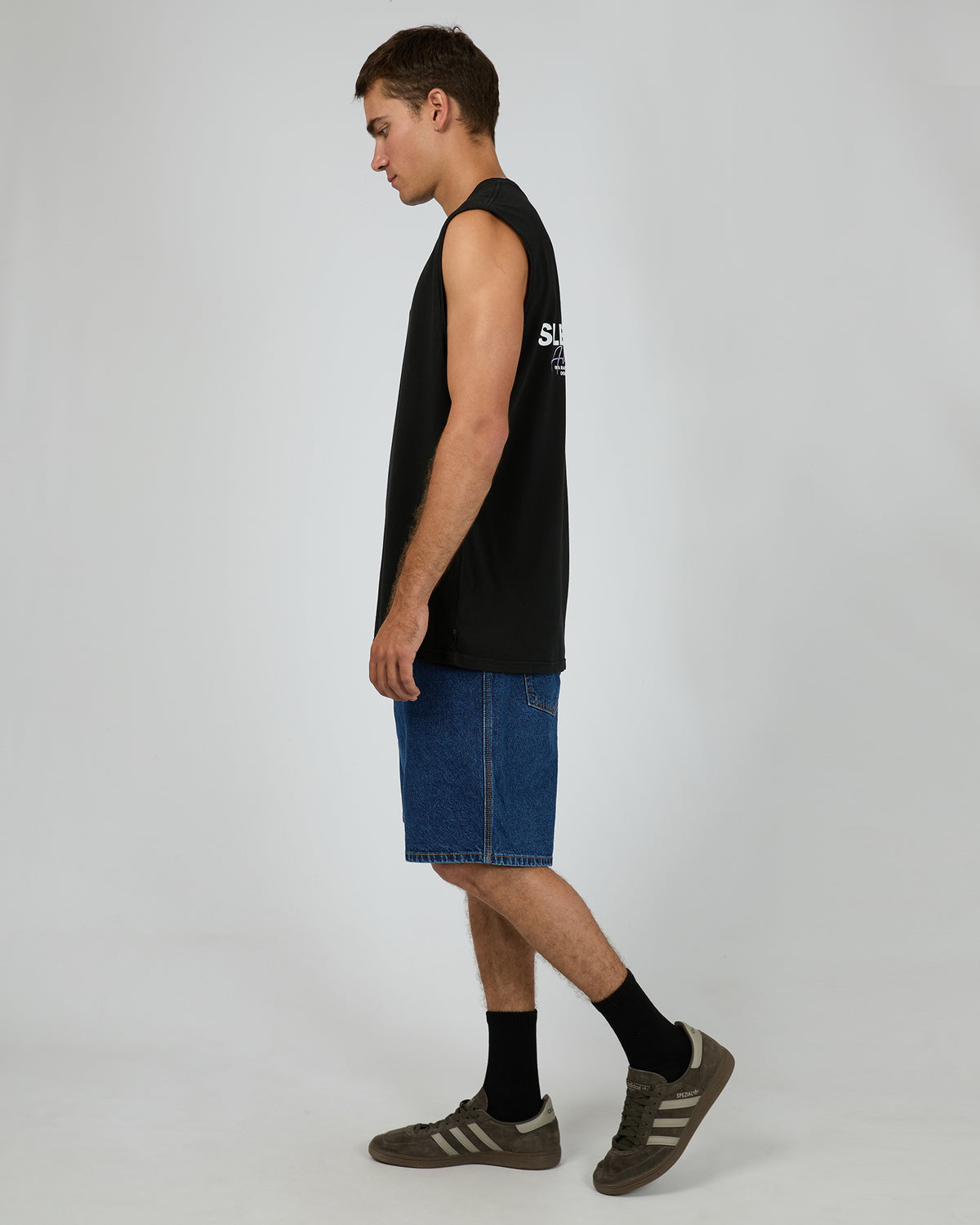 Stayin Ahead Muscle Washed Black