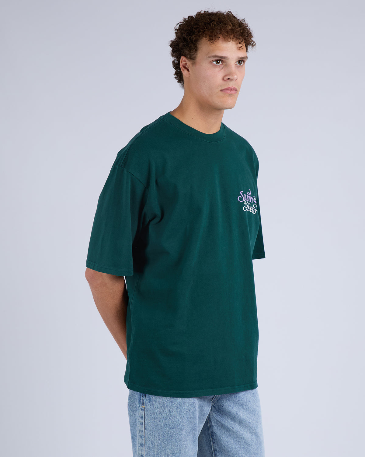 League Box Tee Pine
