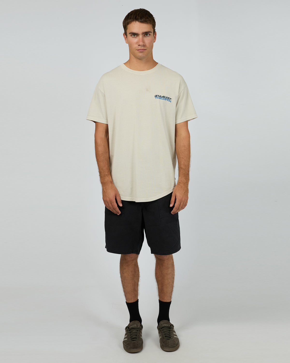 Rail Scoop Tee Grey