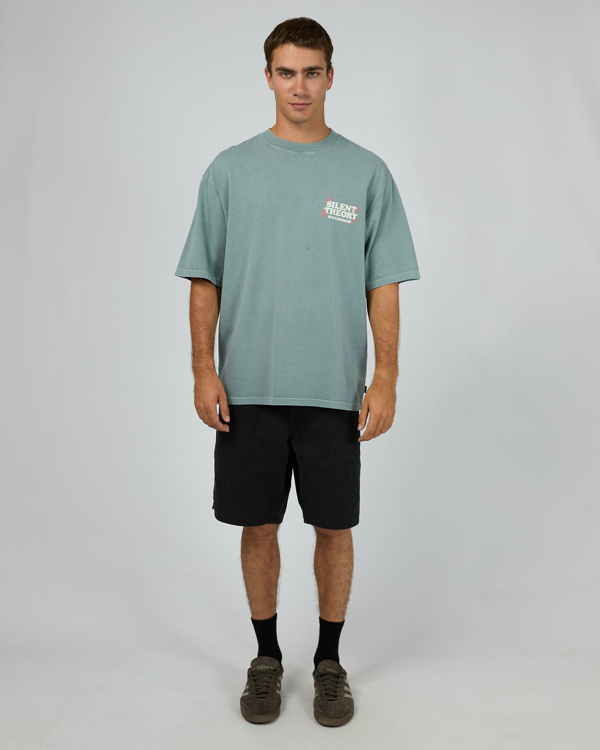 World Burn Box Tee Steel