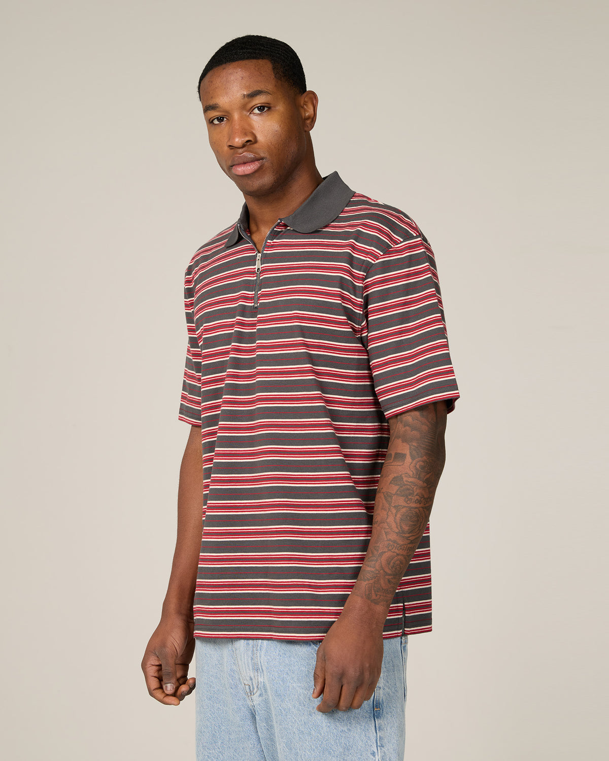 Zip Polo Navy