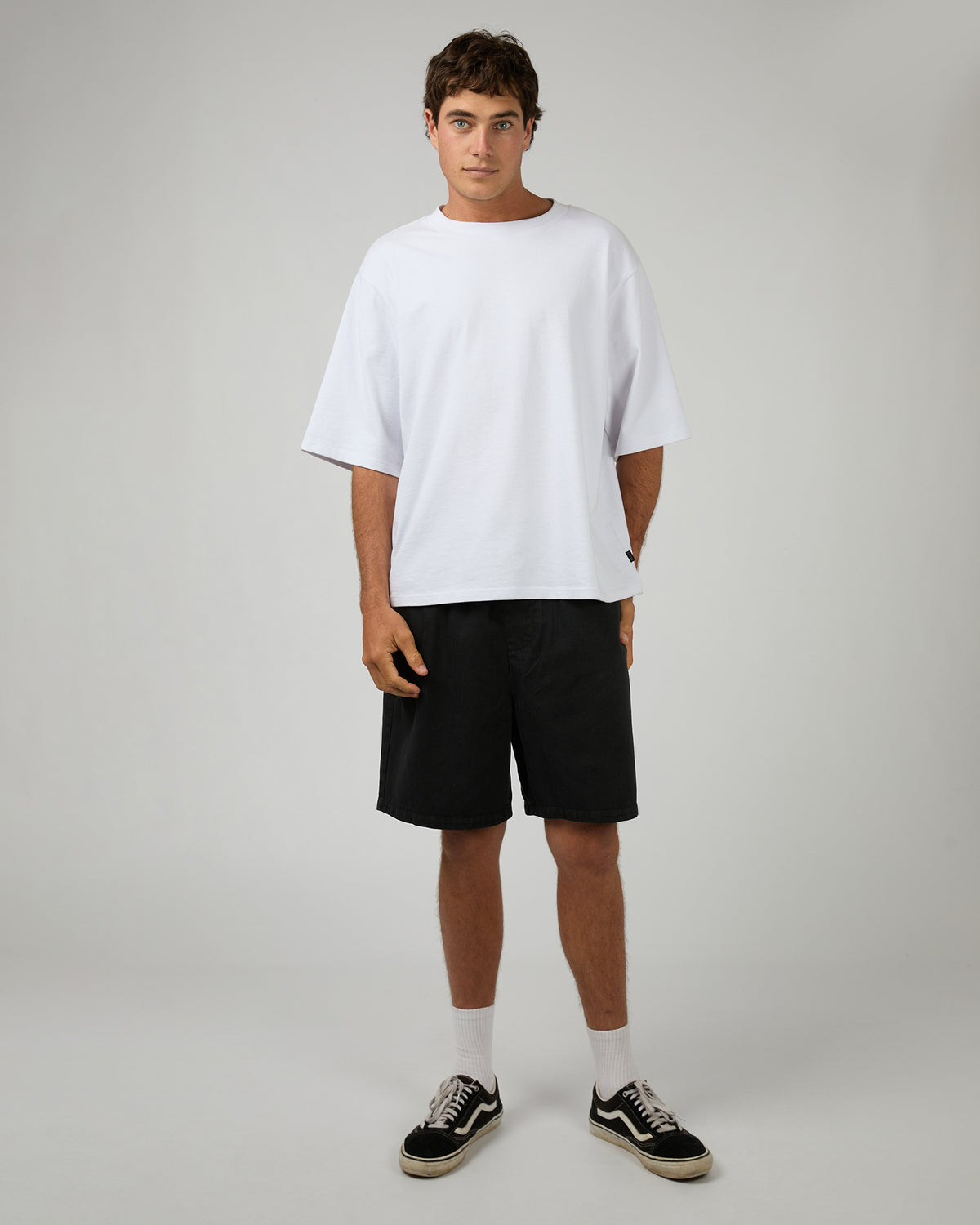 Herringbone Short Black