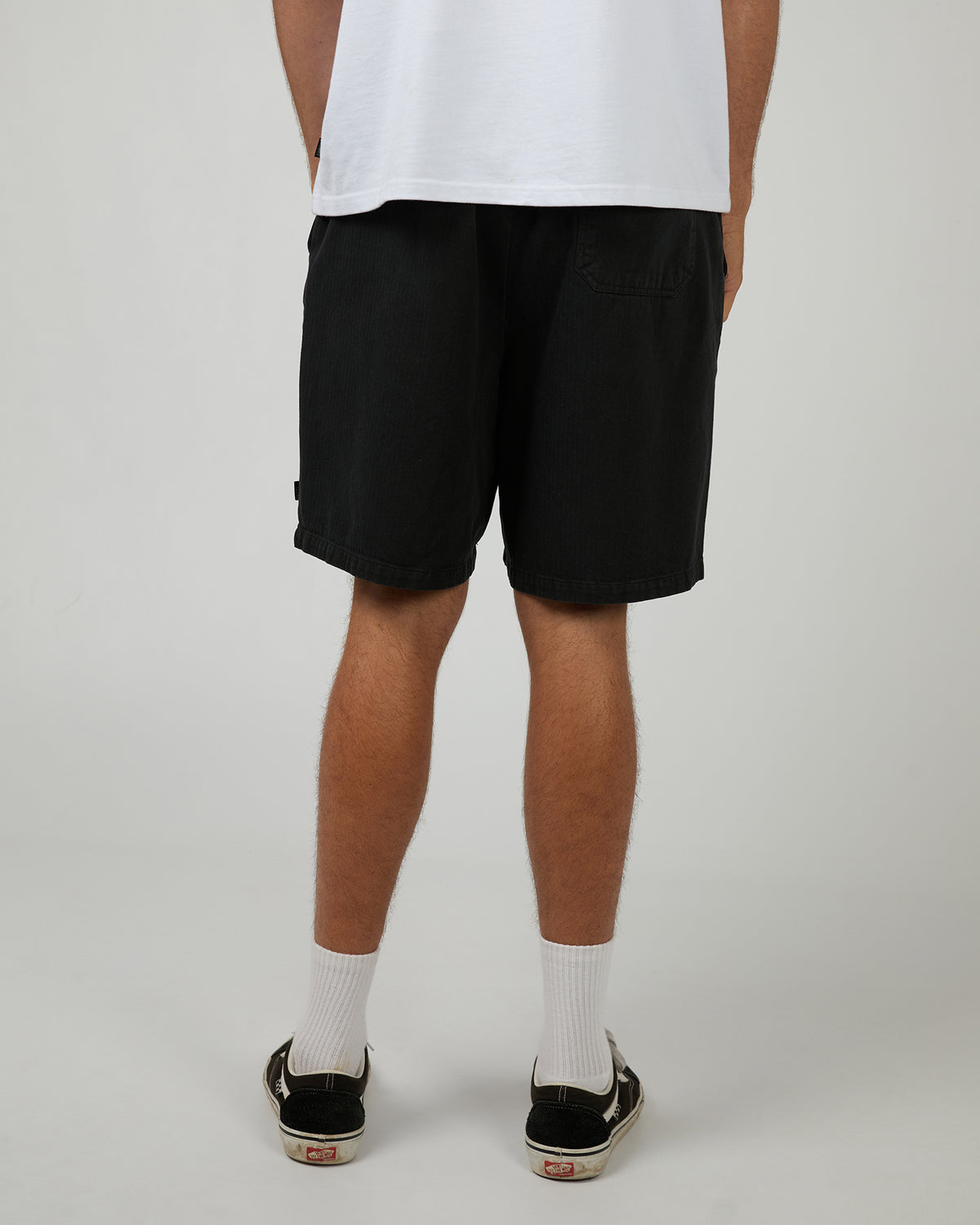 Herringbone Short Black