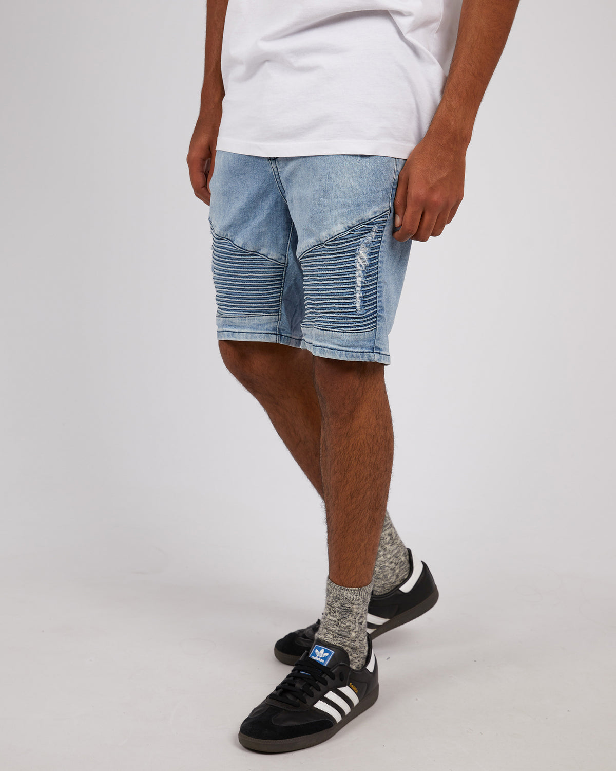 Strung Out Moto Short Vintage Indigo