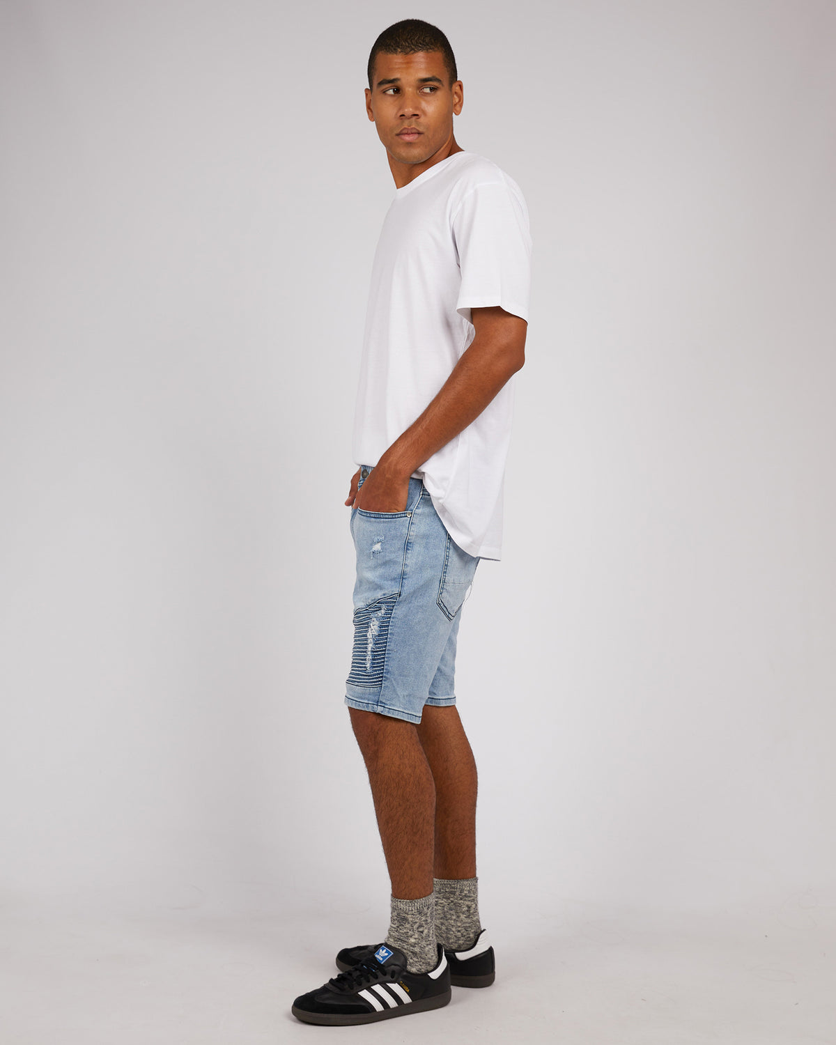 Strung Out Moto Short Vintage Indigo