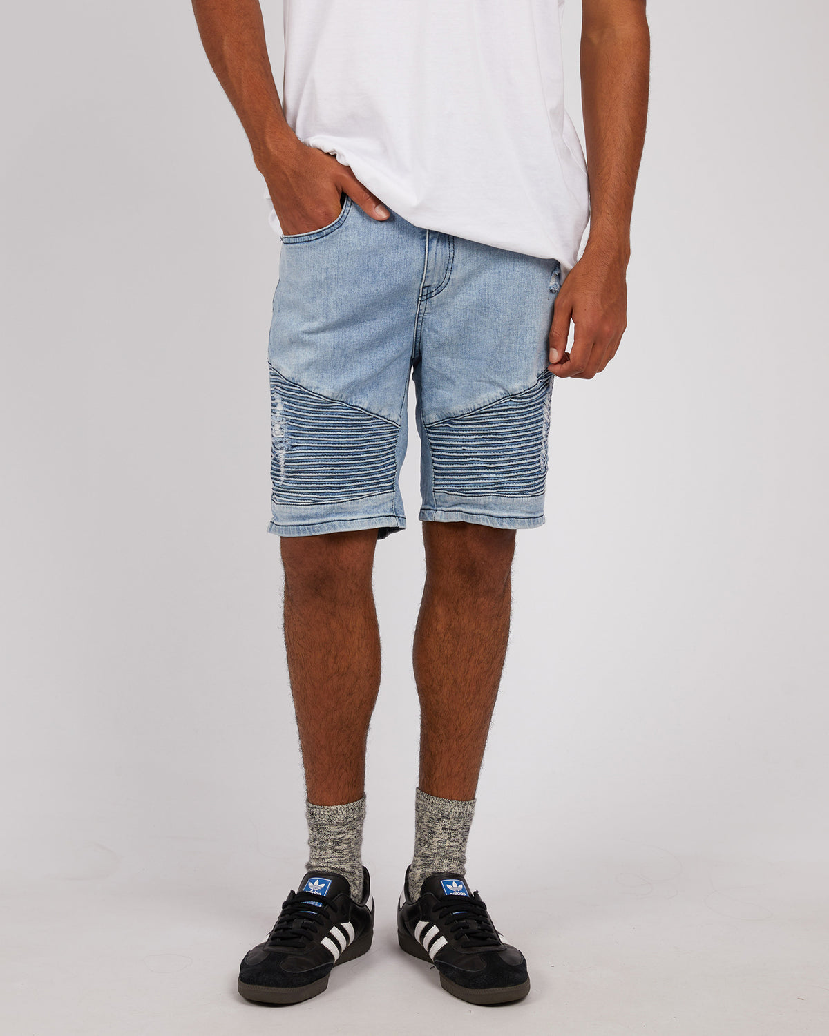 Strung Out Moto Short Vintage Indigo