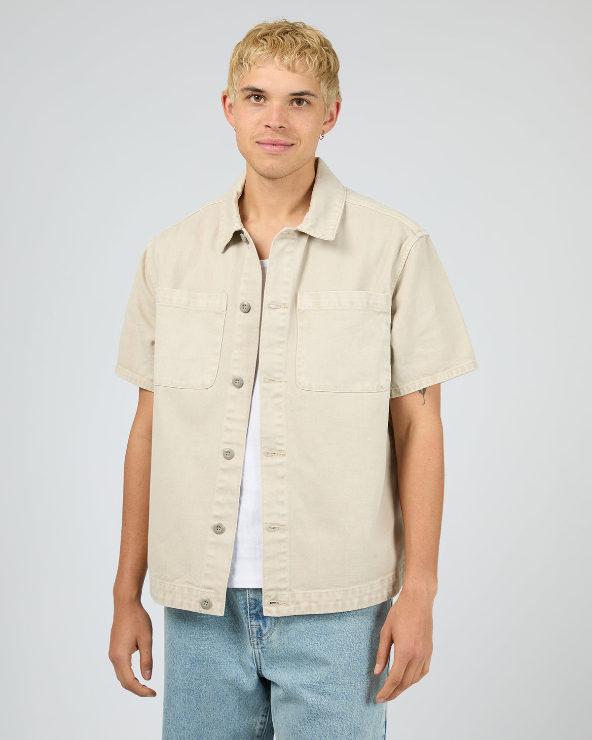 Fade Short Sleeve Shirt Grey