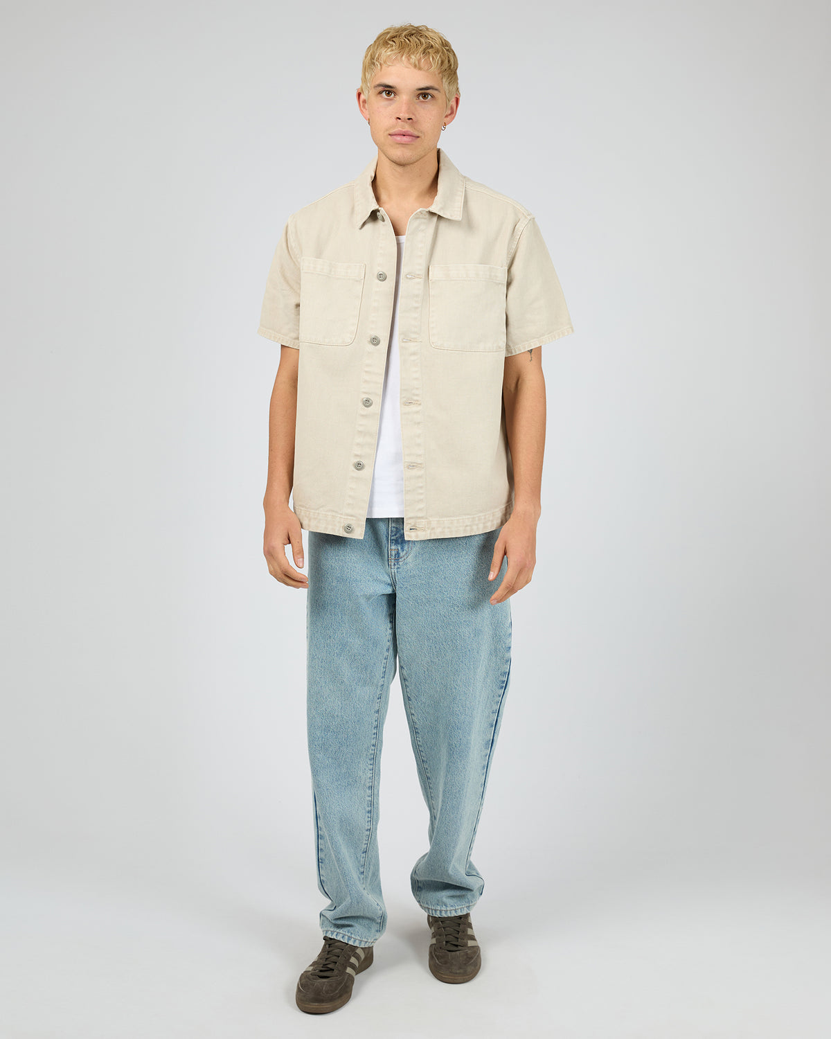 Fade Short Sleeve Shirt Grey