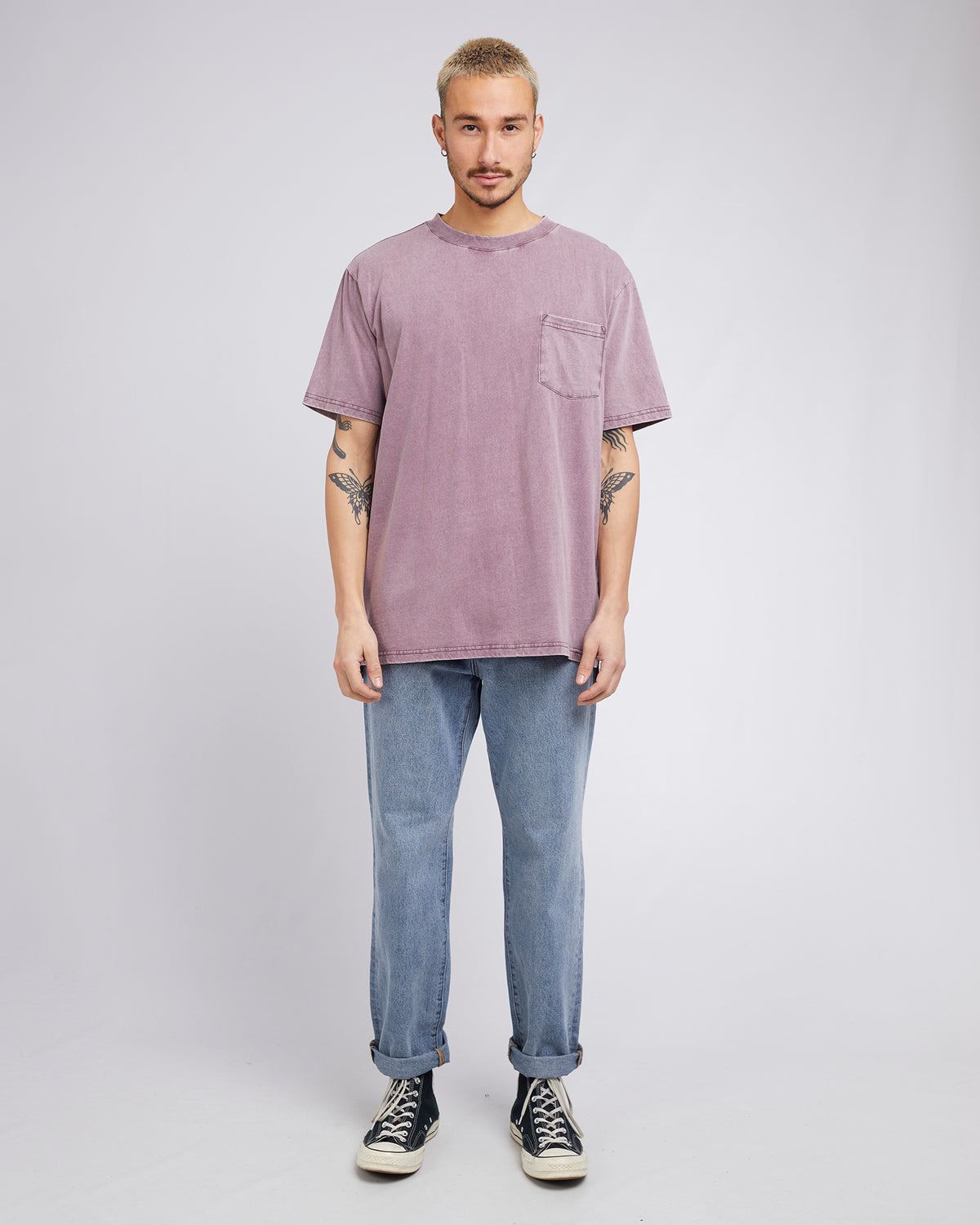 Surplus Pocket Tee Burgandy