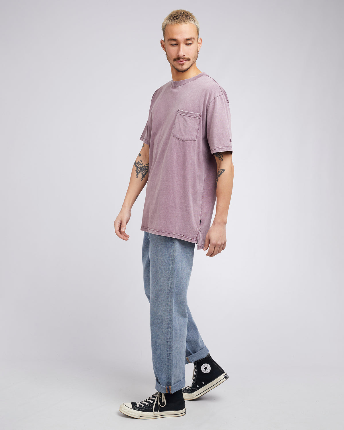 Surplus Pocket Tee Burgandy
