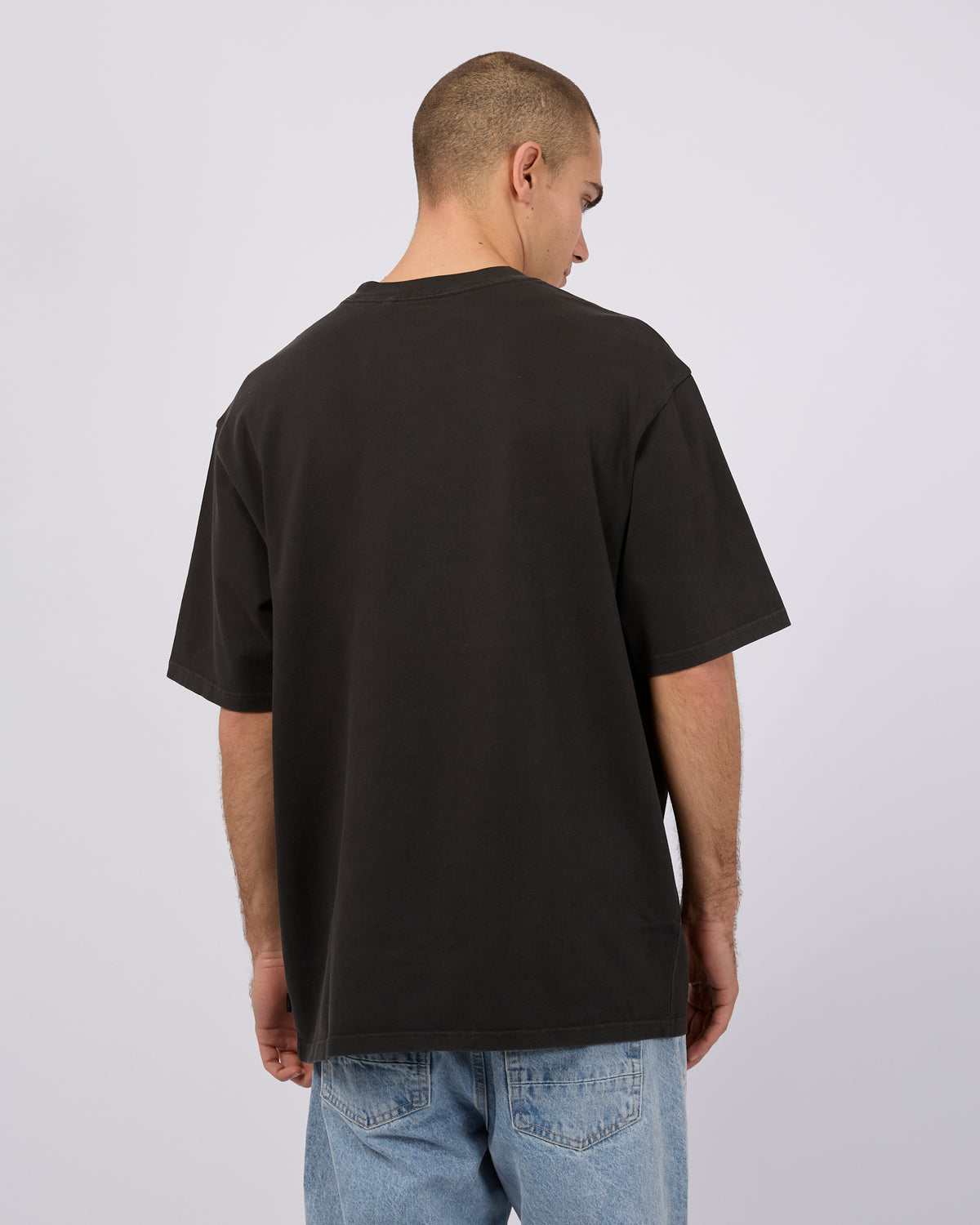 Heavy Weight Tee Washed Black