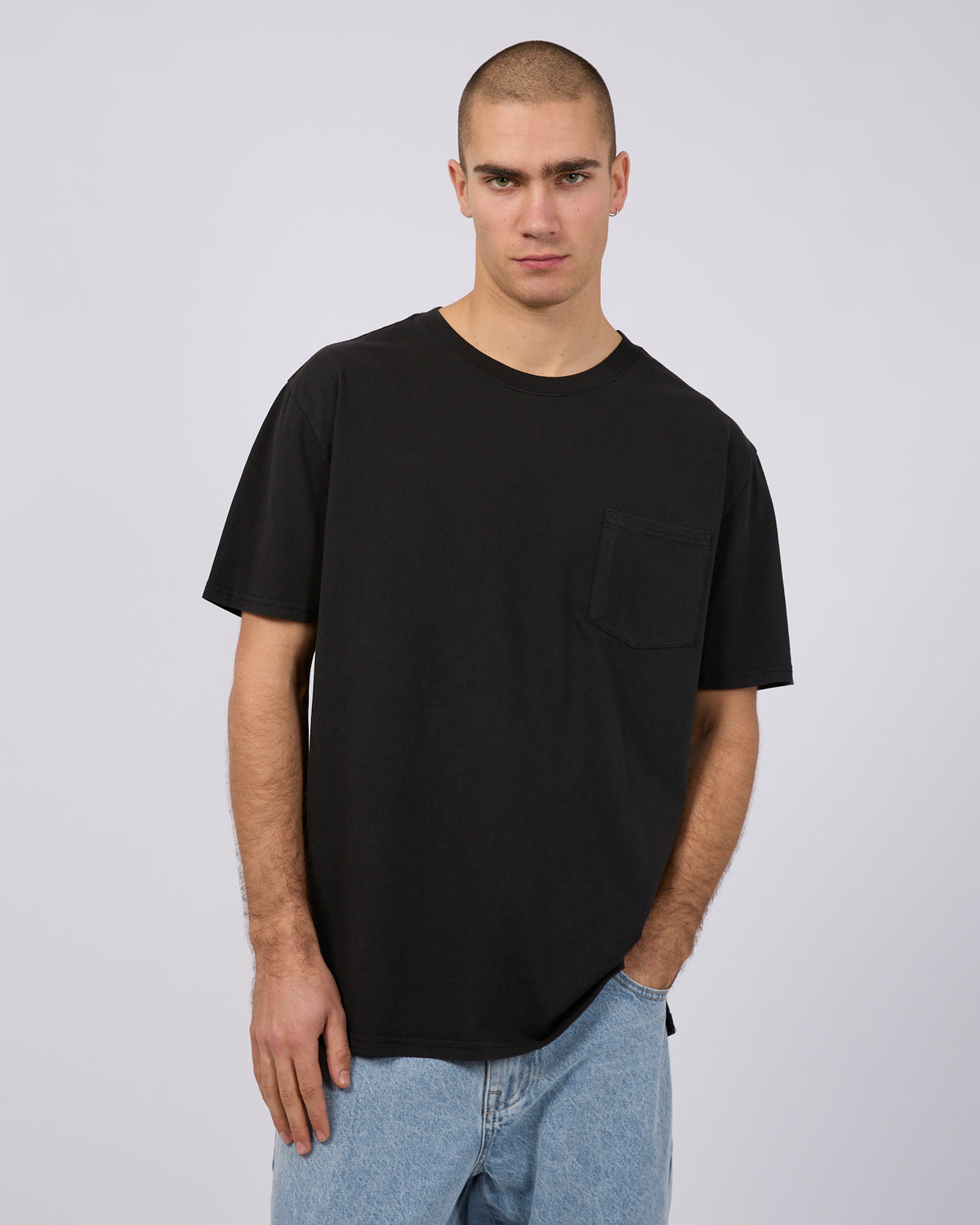 Surplus Pocket Tee Washed Black
