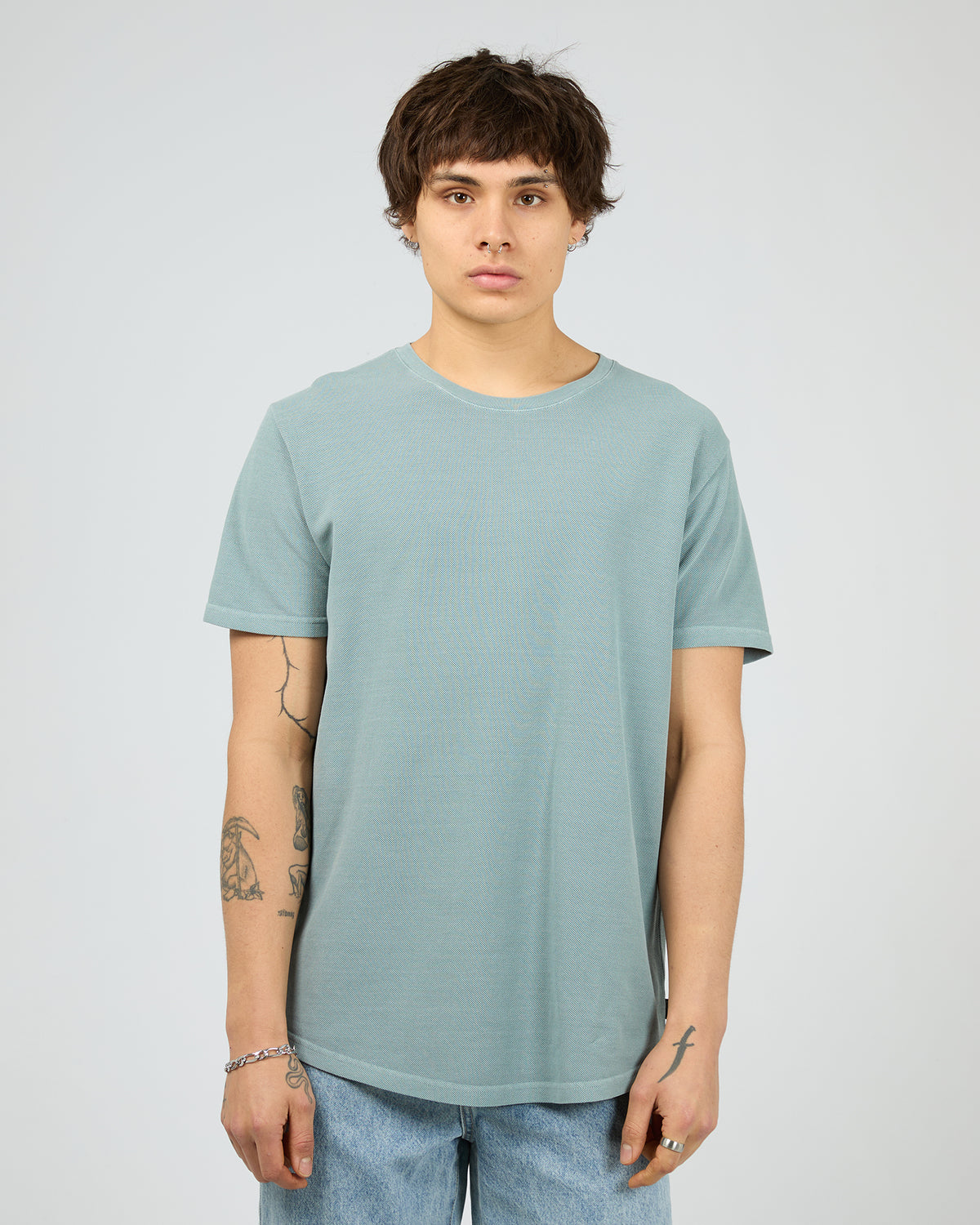 Pique Tee Steel