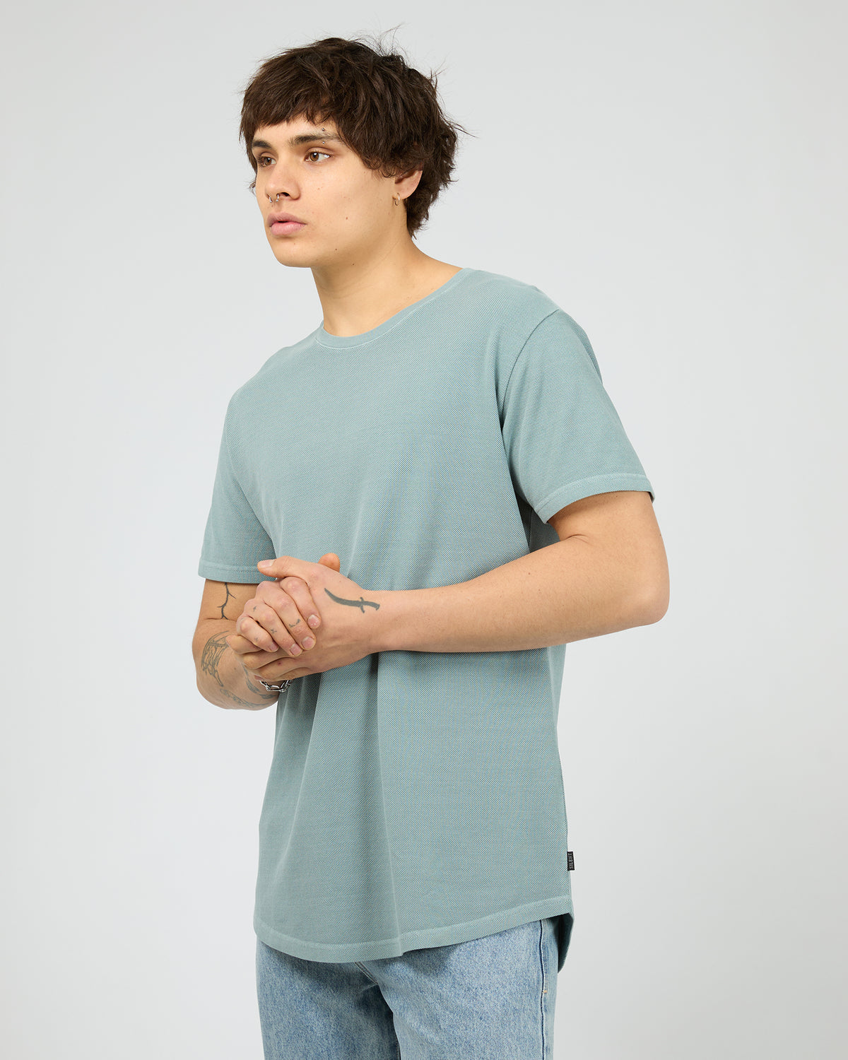 Pique Tee Steel