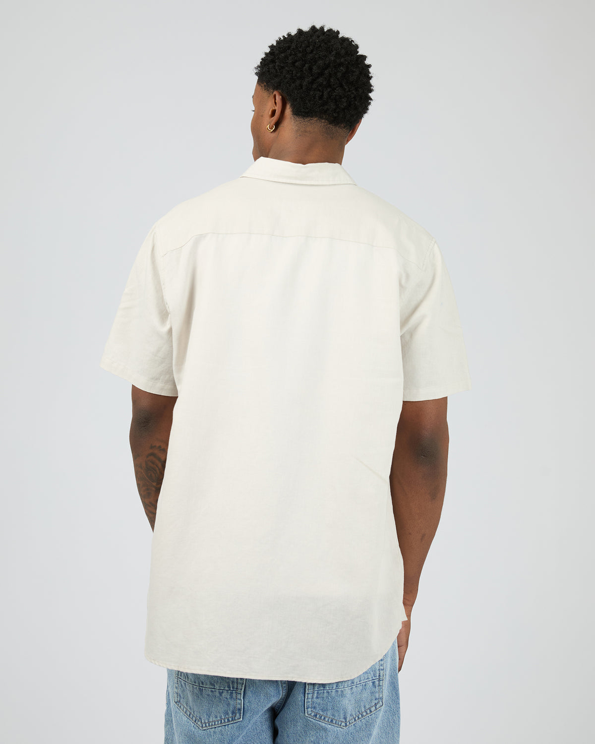 Linen Short Sleeve Shirt II Dove