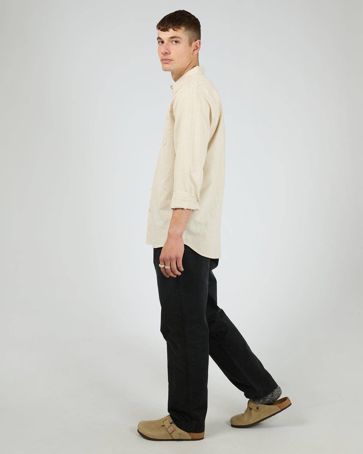 Linen Long Sleeve Shirt II Natural