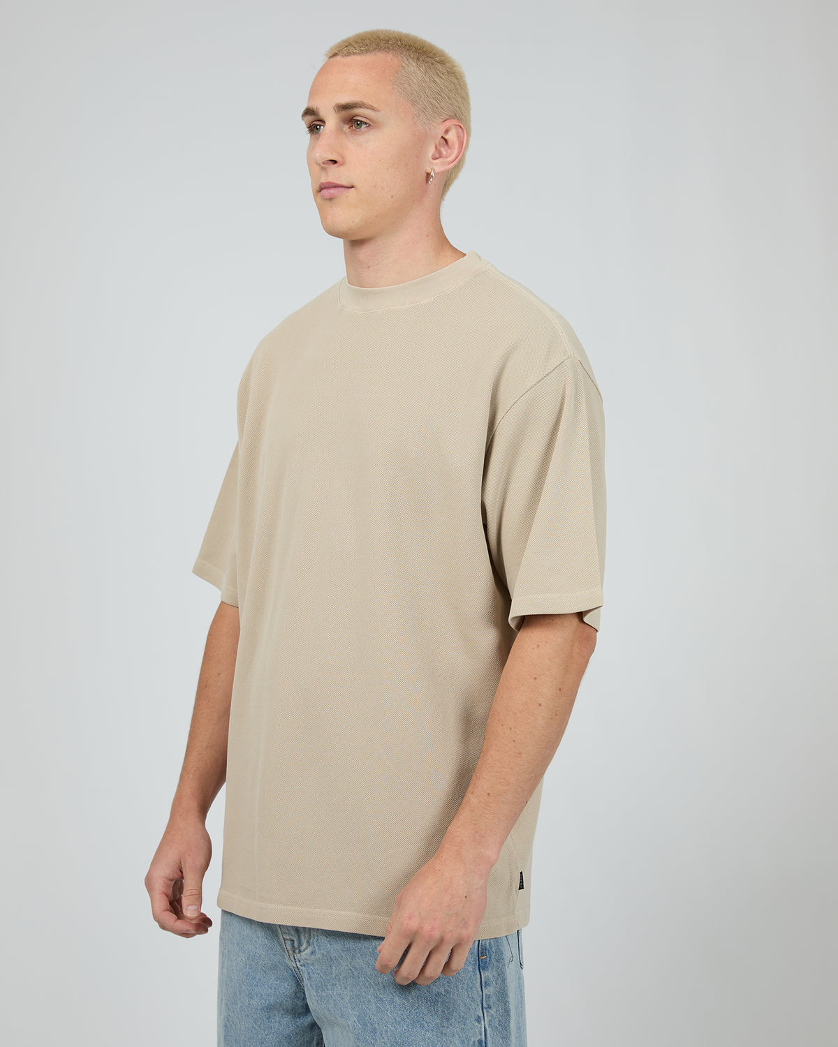 Pique Box Tee Tan