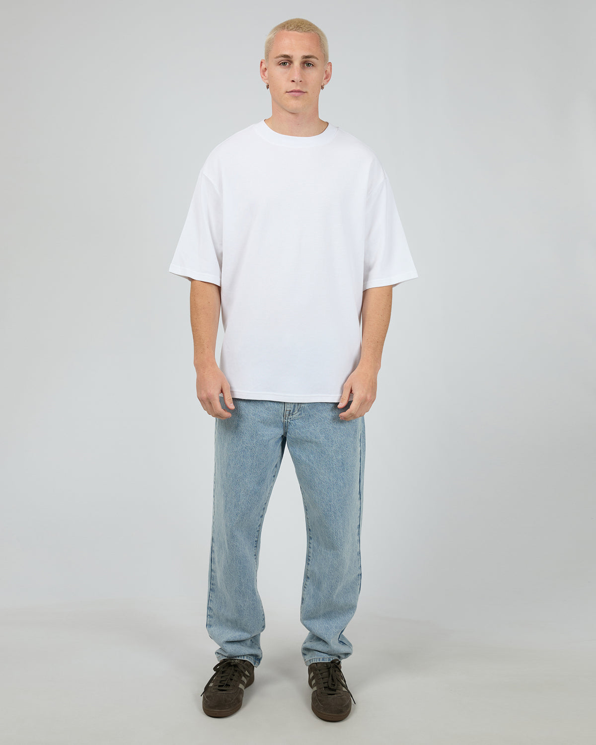 Pique Box Tee White