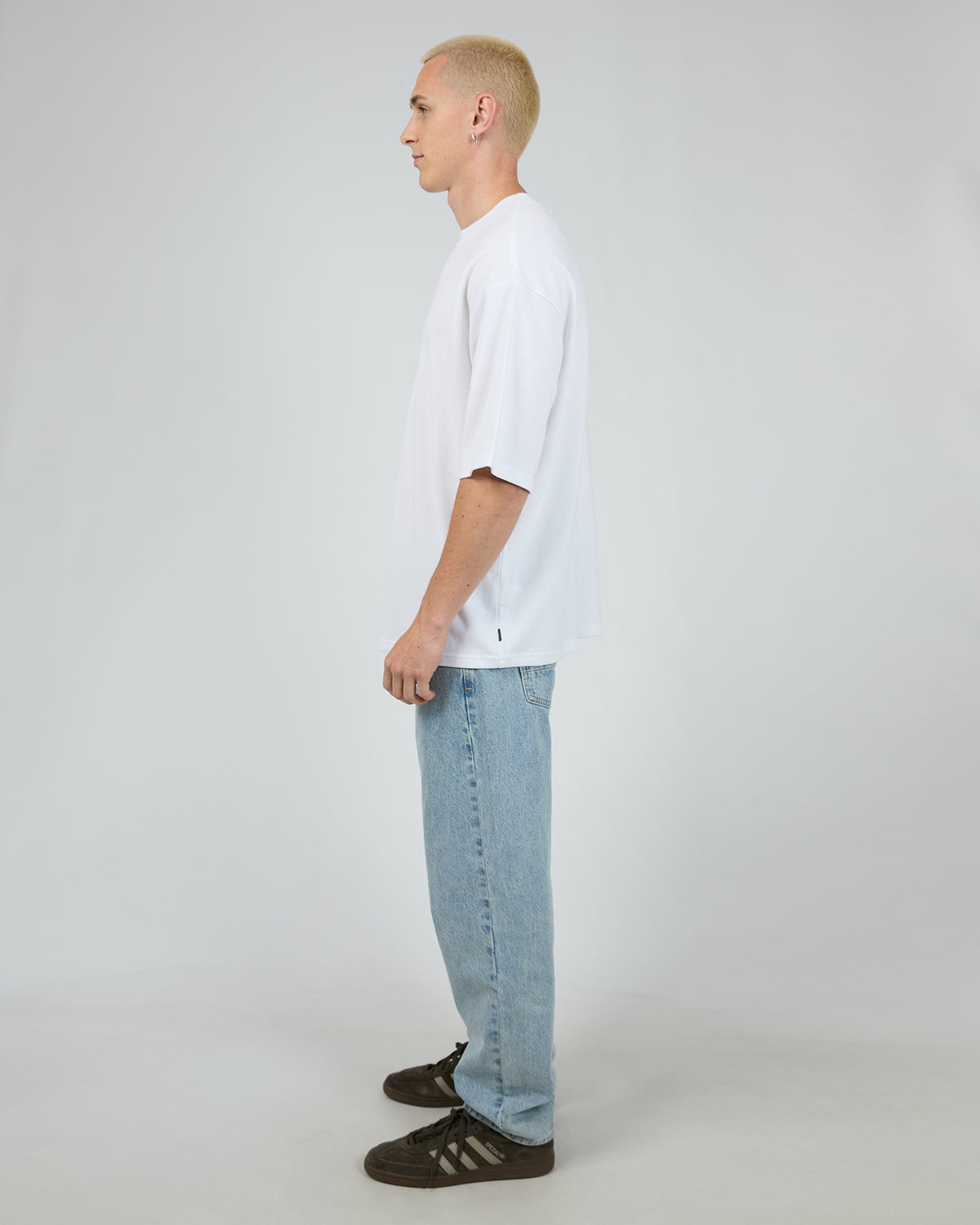 Pique Box Tee White