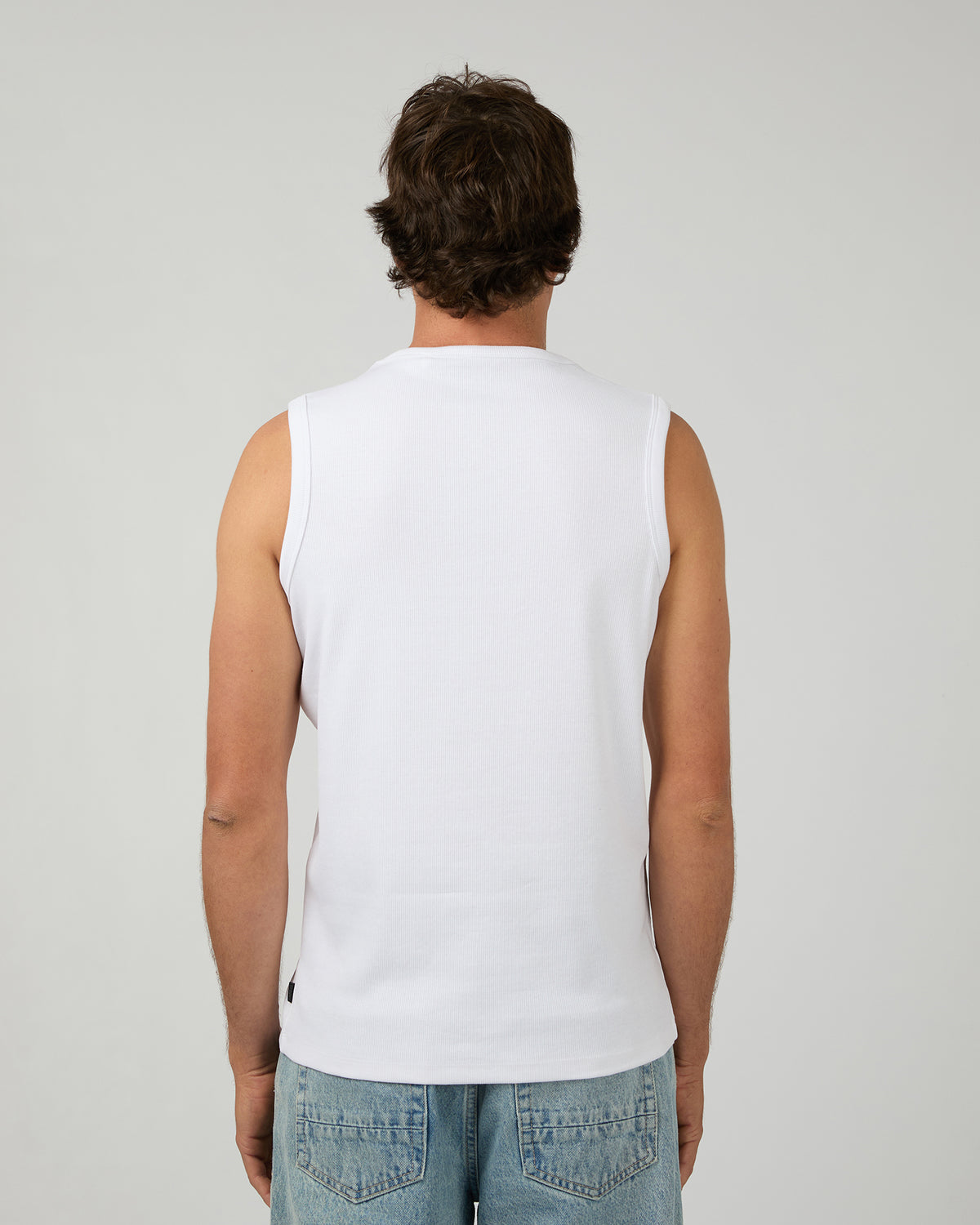 Fitted Rib Tank White