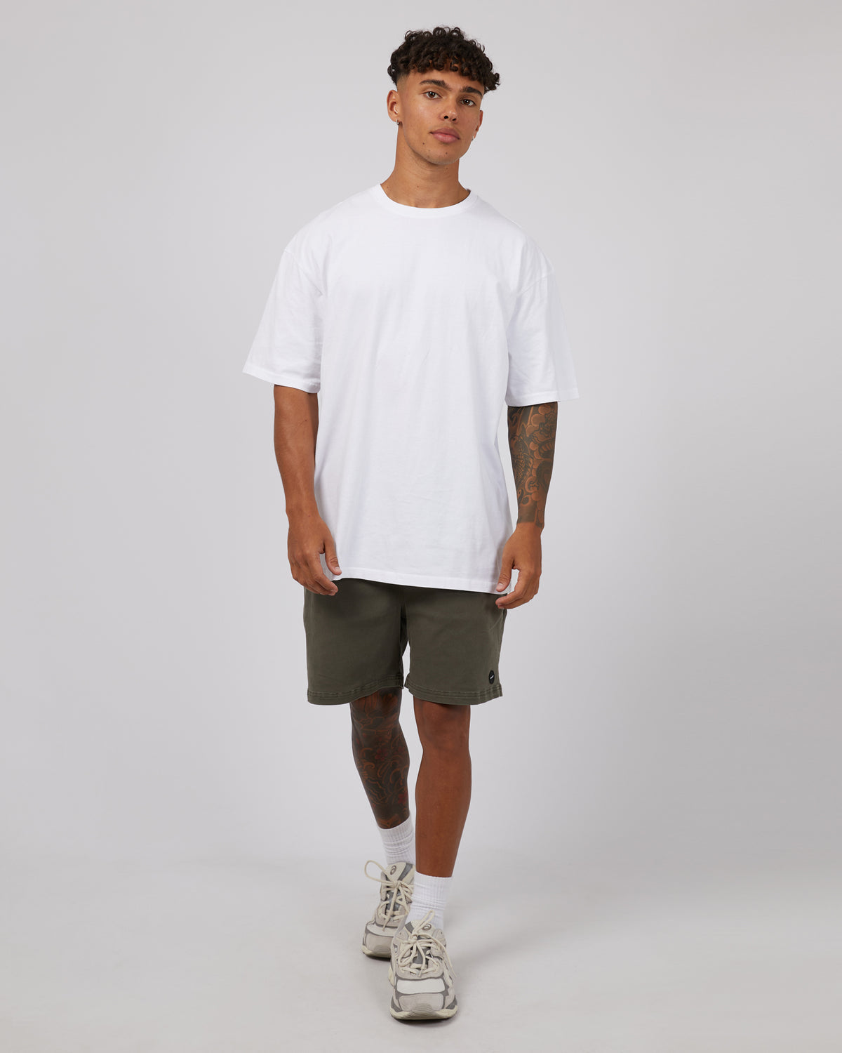 17&quot; Twill Jogger Khaki