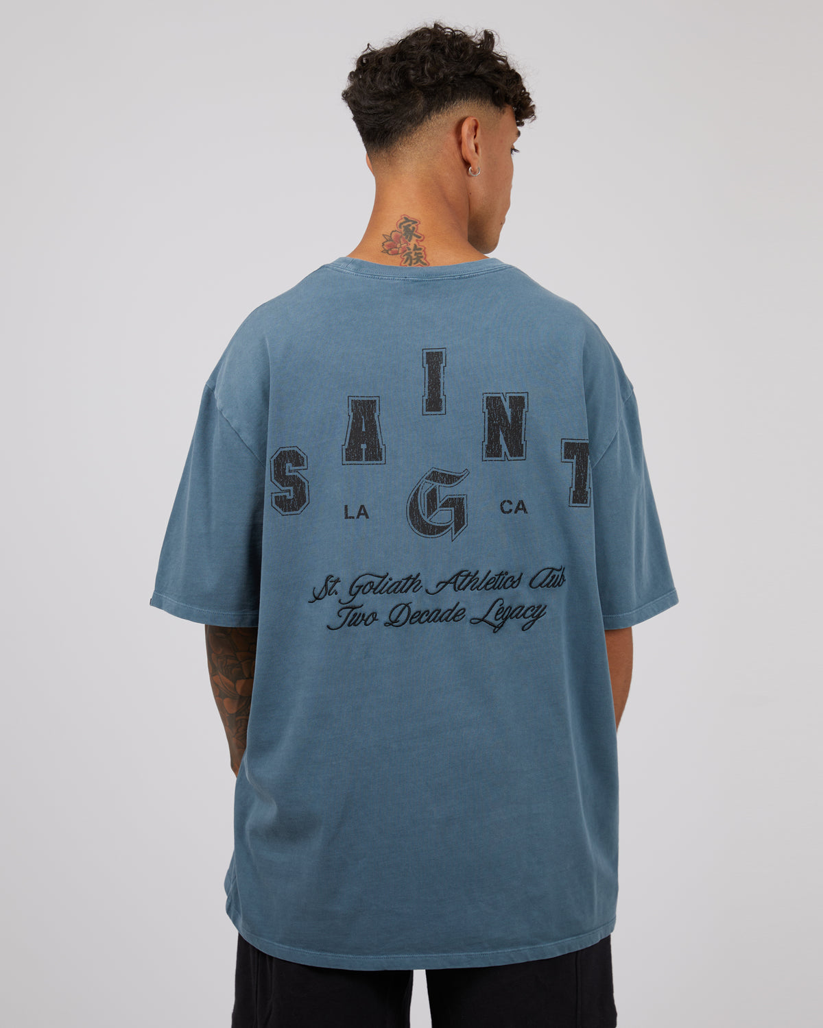 Home Game Tee Washed Blue