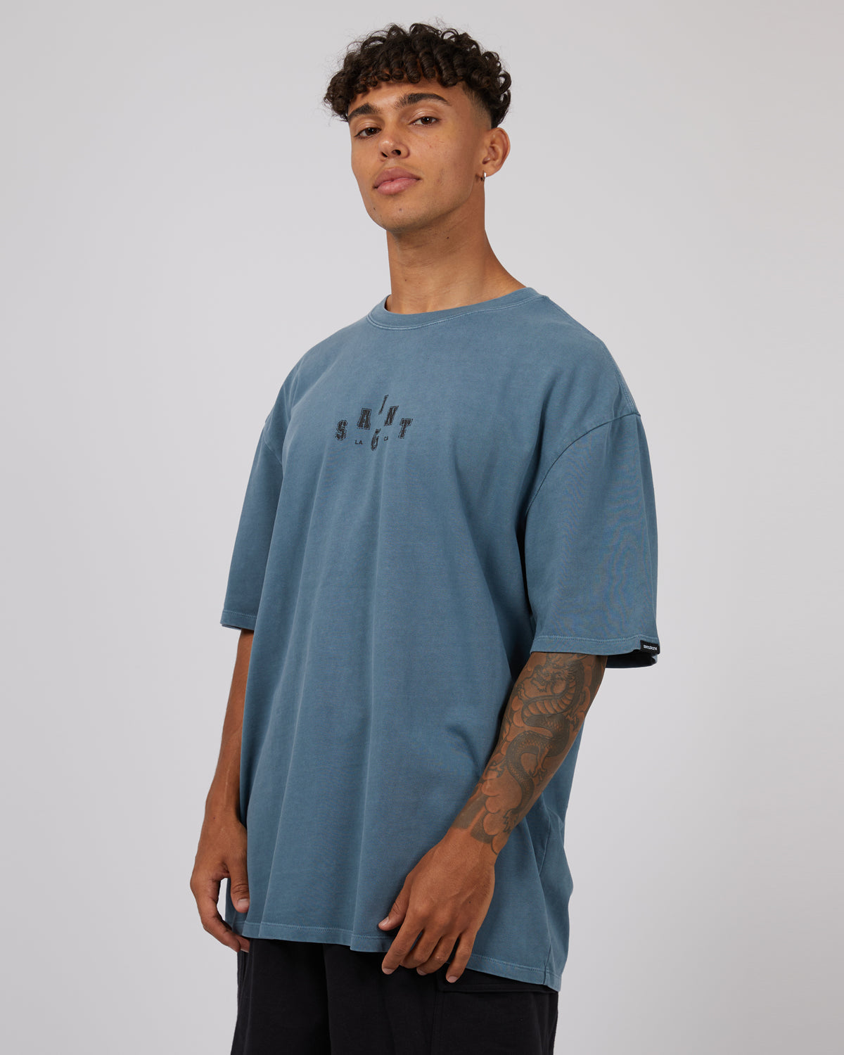Home Game Tee Washed Blue