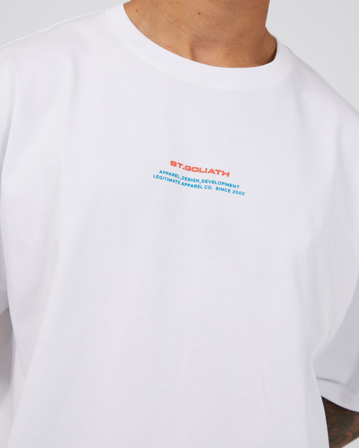 Logo Stack Tee White