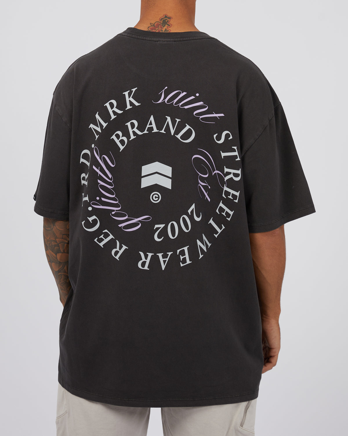 Spiral Tee Washed Black