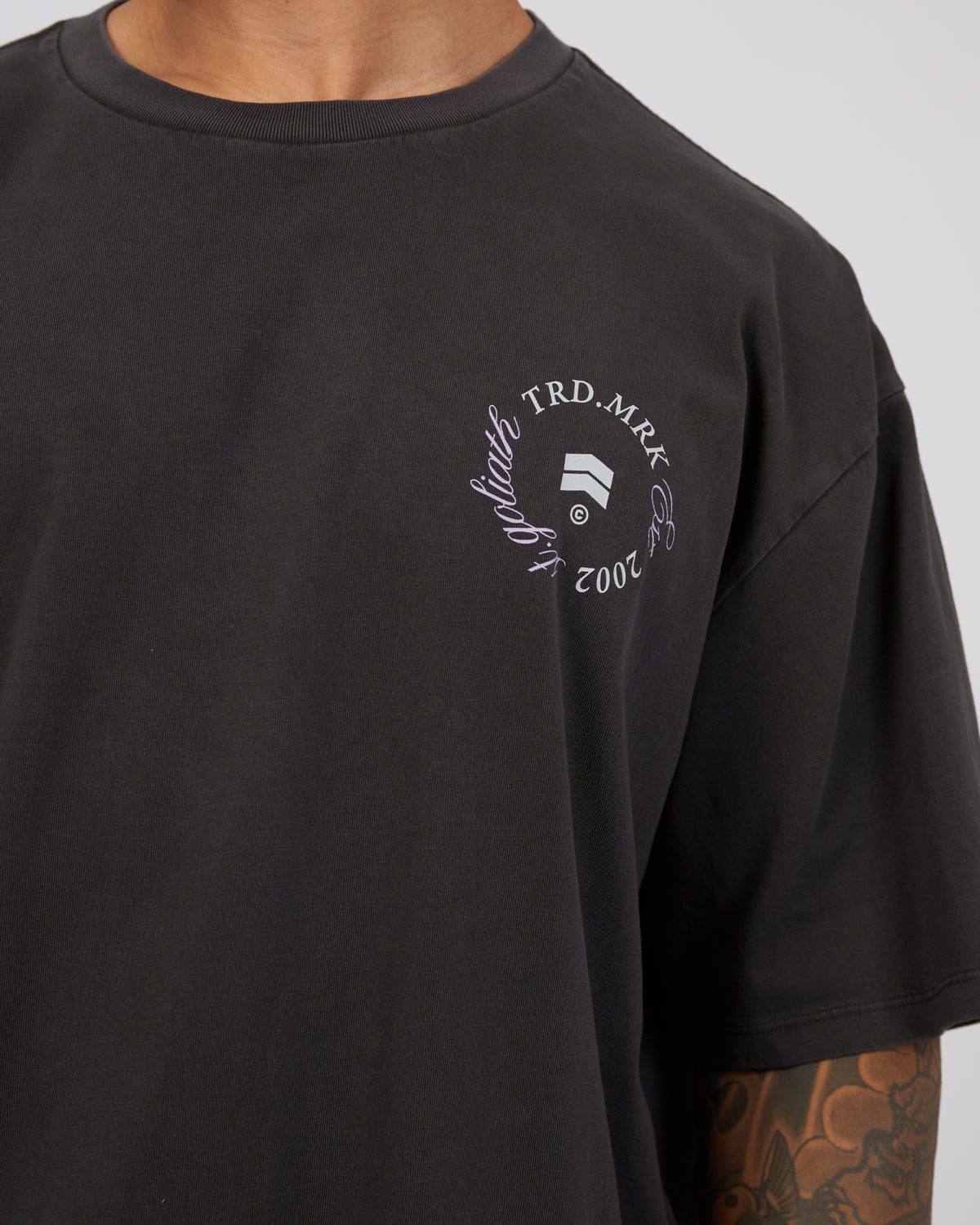 Spiral Tee Washed Black