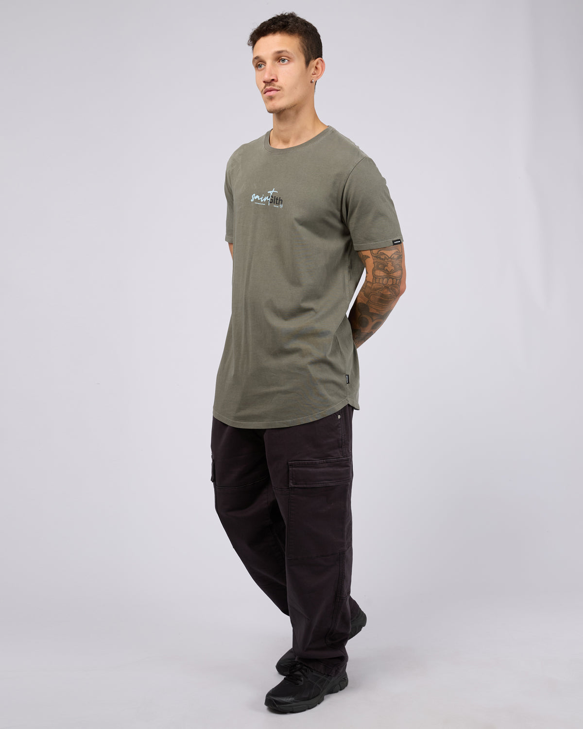 Sign Off Tee Agave Green