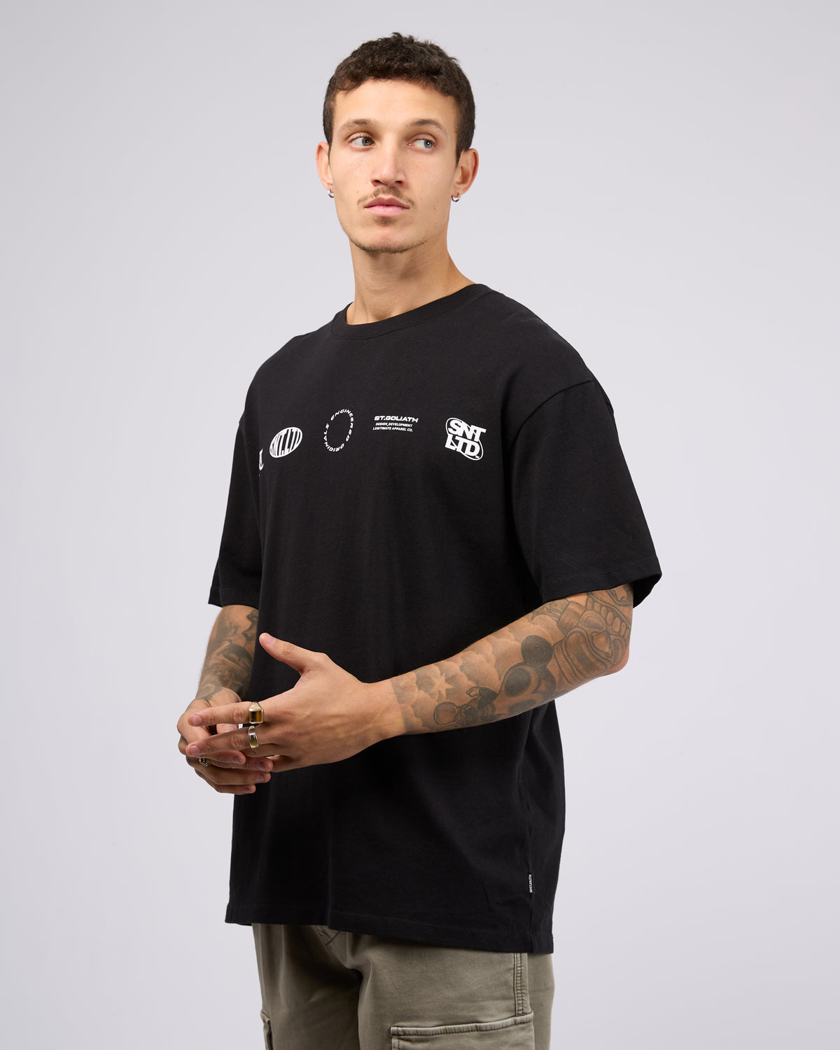 Intergrate Tee Washed Black