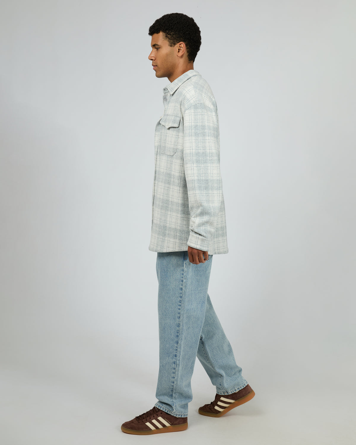 Simmer Check Shirt Grey