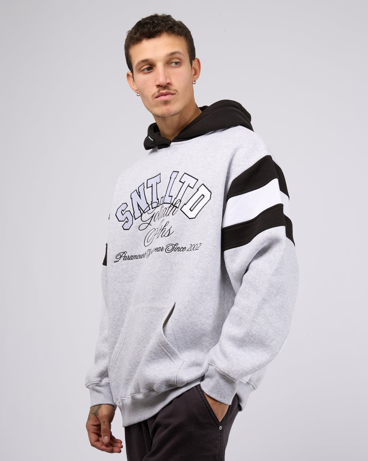 Bristol Hoodie Grey Marle